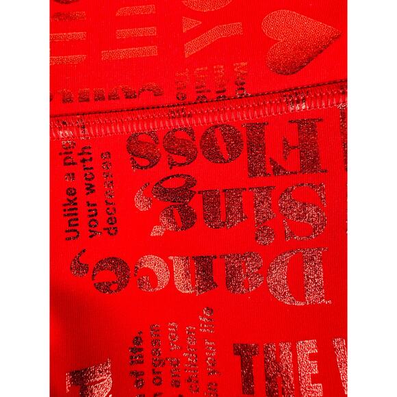 Lululemon Size 8 Wunder Under Crop High-Rise Red Manifesto Luxtreme Tights 20 YR - Picture 7 of 9